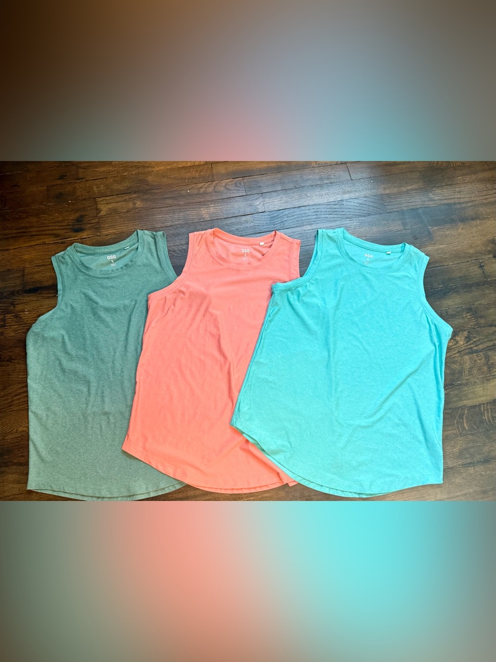 Set of 3 DSG Women's Sleeveless Tank Tops Bundle